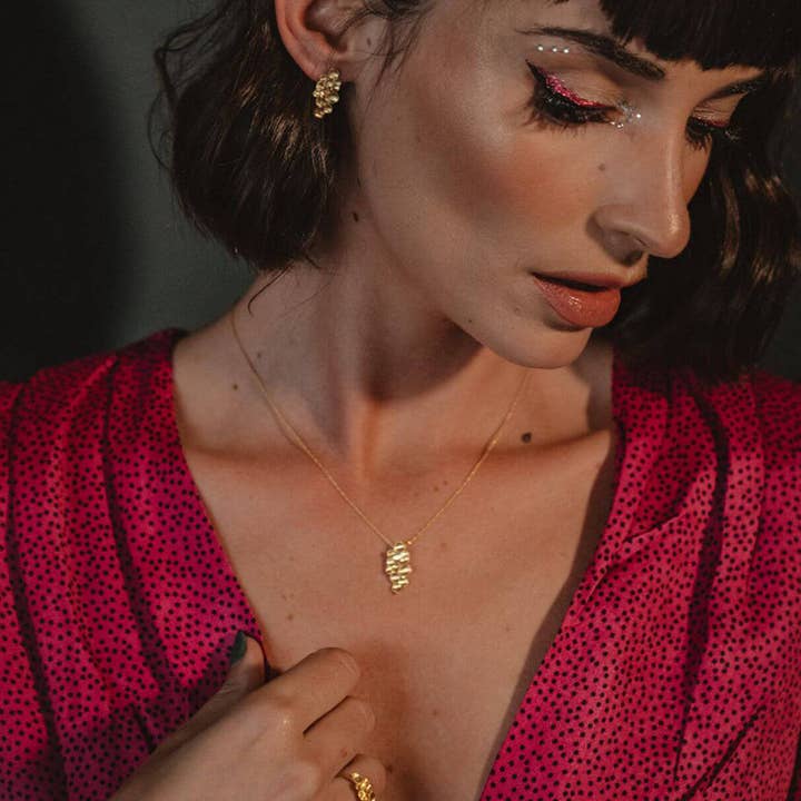 MESH - Wholesale Stud/Post Earrings - Simone Earrings in plated 925 silver2