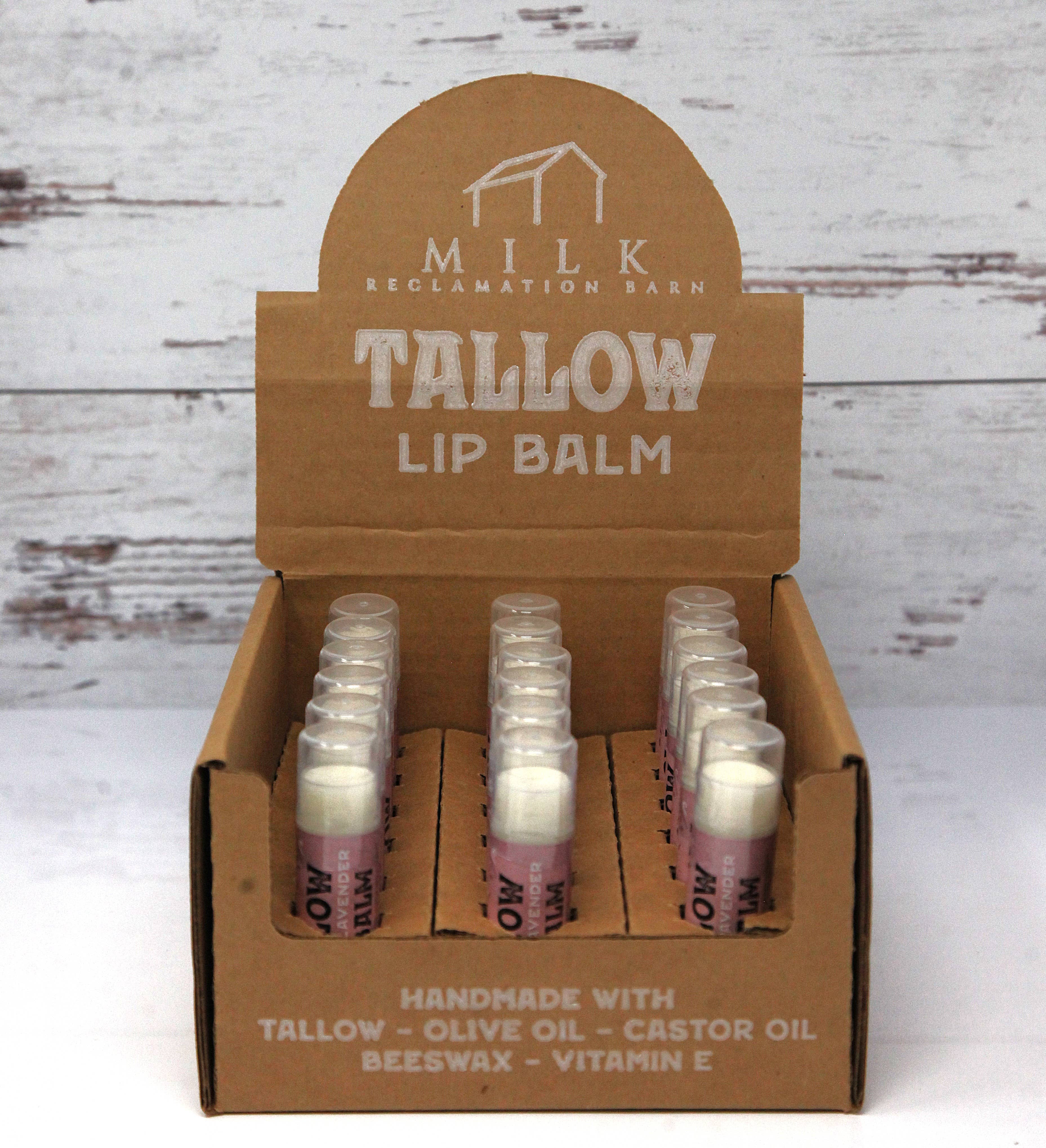 Milk Reclamation Barn - Wholesale Lip Balm - Tallow Lip Balm - .5 oz / 14g Twist-Up Tube2
