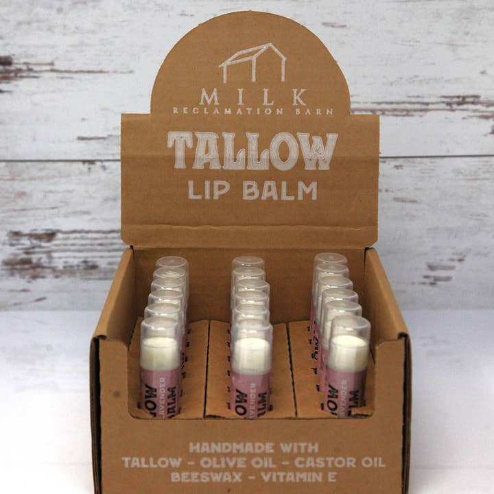 Milk Reclamation Barn - Vente Baumes à lèvres - Baume à lèvres au suif - Tube à visser de 14 g / 0,5 oz2