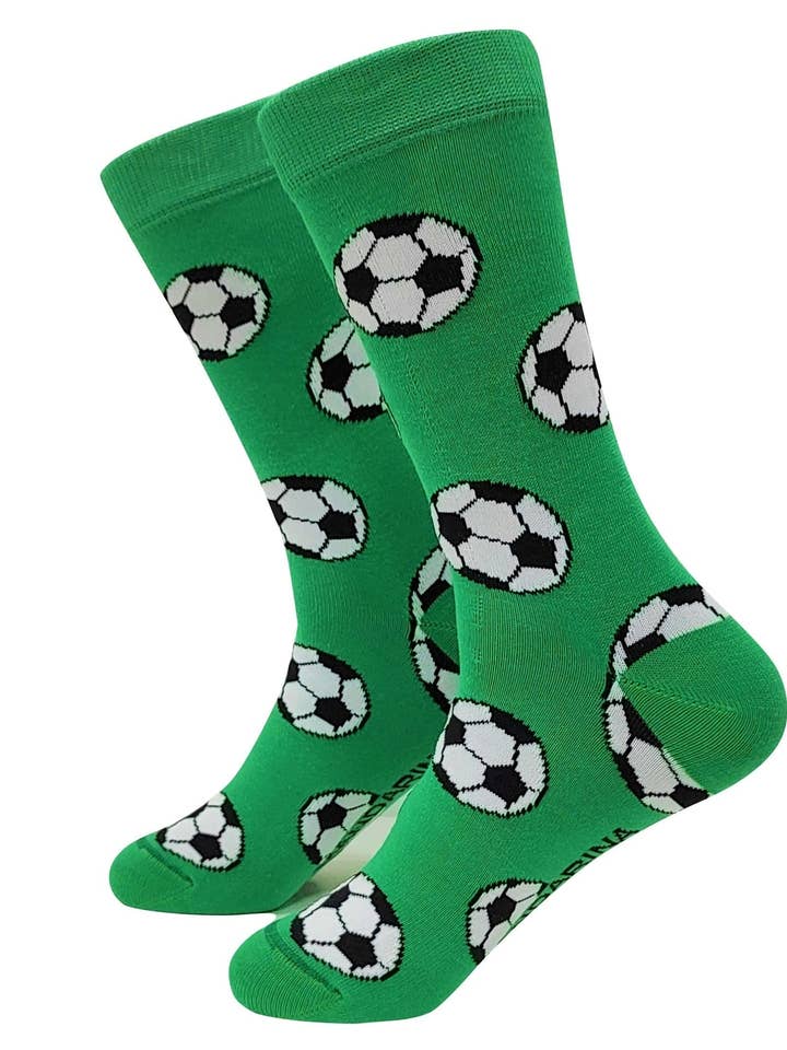 Fotbollsstrumpor för vuxna med glada motiv för wholesale av Mandarina Socks