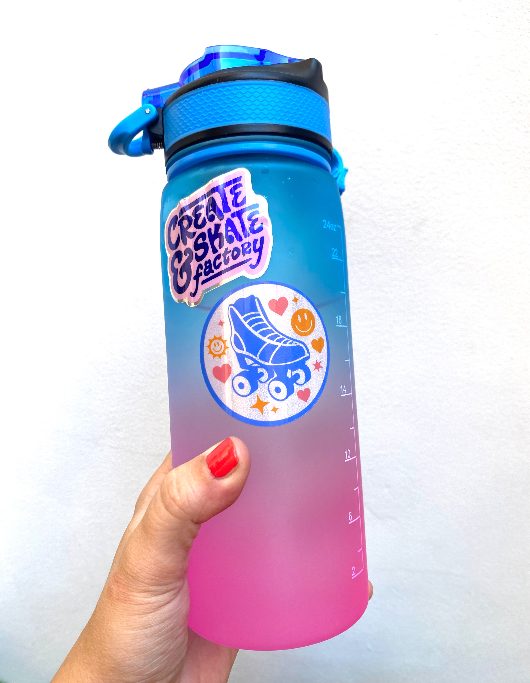 Create & Skate Factory - Wholesale Sticker - Smile Roller Skate Pixie Dust Vinyl Waterproof Sticker1