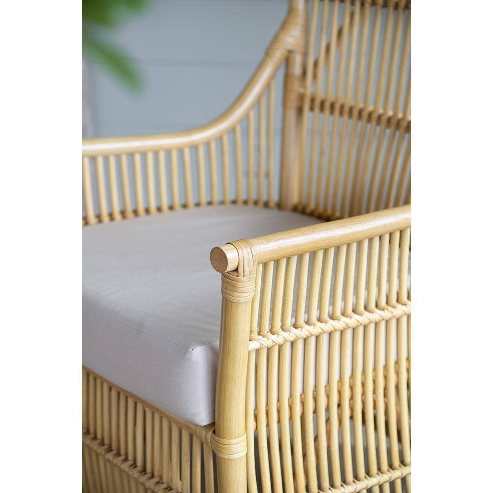 A&B Home Group Inc. – Engroshandel Stol – 23x23x37,5" Rattan Stol Høj Armlæn - Brun/Creme20
