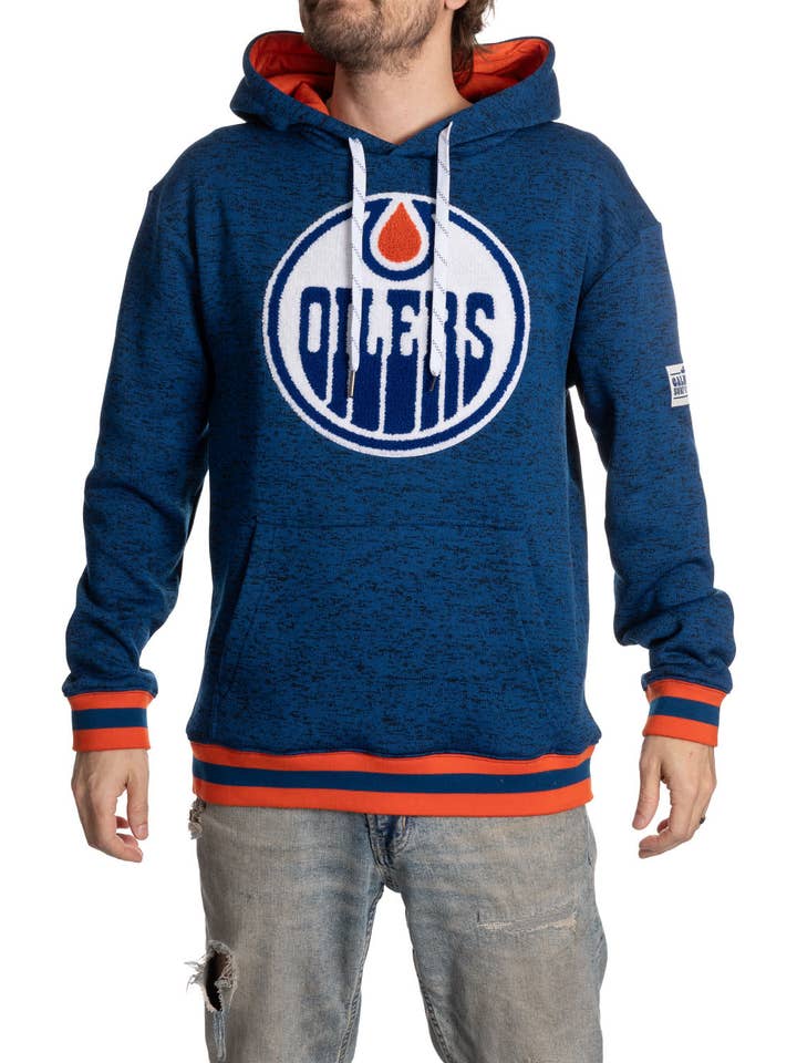 Hoodie officiel des Oilers d'Edmonton de la LNH Muskoka -- Édition Marine pour la vente par Calhoun Sportswear