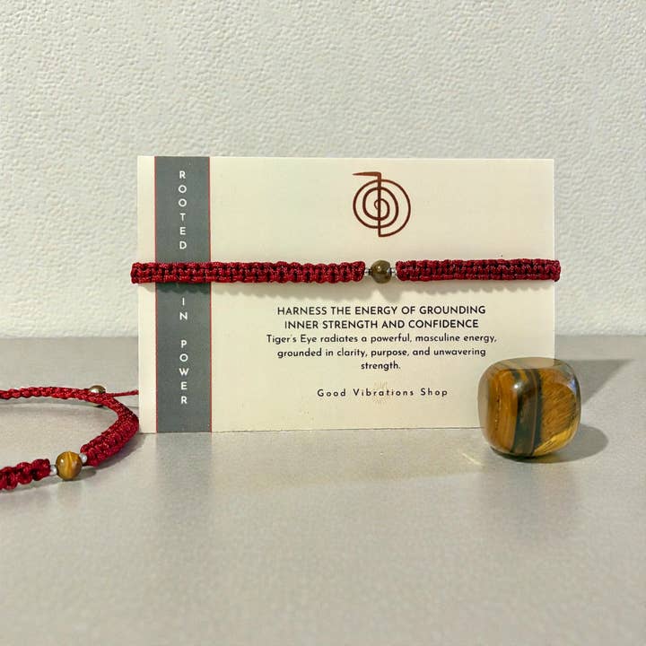 Arraigado en el Poder⎮Pulsera de Ojo de Tigre para Hombre para venta al por mayor de Good Vibrations Shop