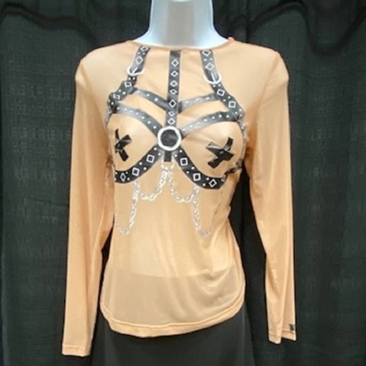 Wearable Art by BiB® Long Sleeve Shirt "Bondage" for wholesale by Believe It's Bare ® "BiB"®