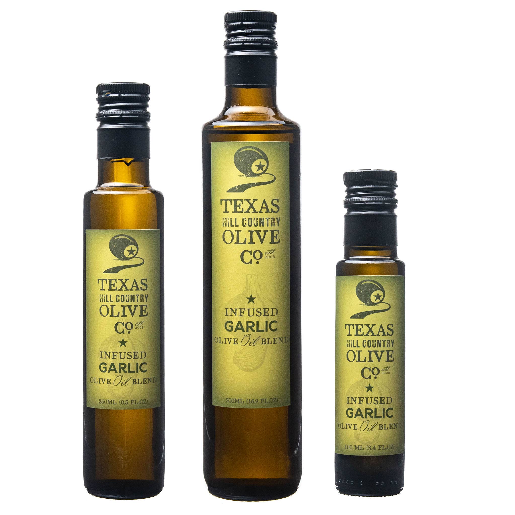 Texas Hill Country Olive Co. - Wholesale Olive Oil - Garlic Infused Olive Oil - 100ml.3