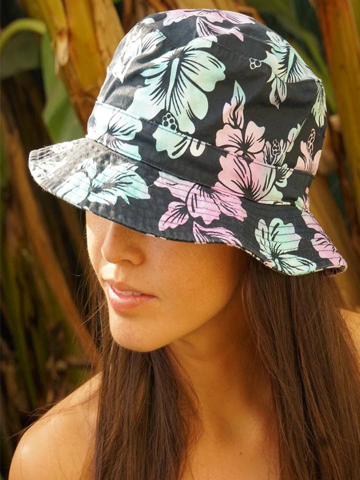 Luna Bucket Hat // Daydream Tie Dye for wholesale by Paneros Clothing