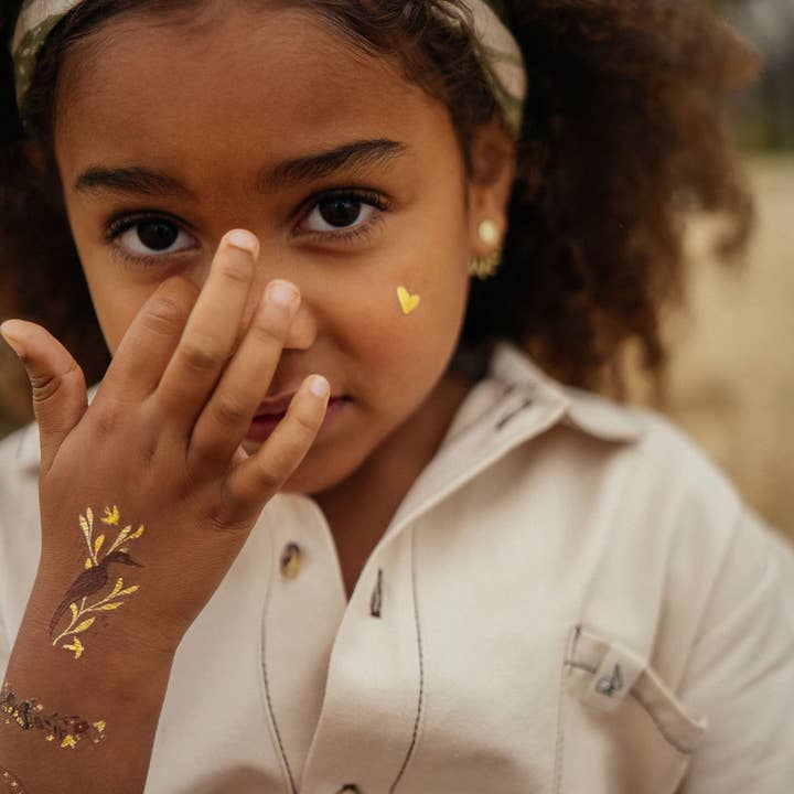 Zakuw – Tatuagem temporária - Crianças por atacado – Conjunto de 30 tatuagens temporárias para crianças - Fairy Garden