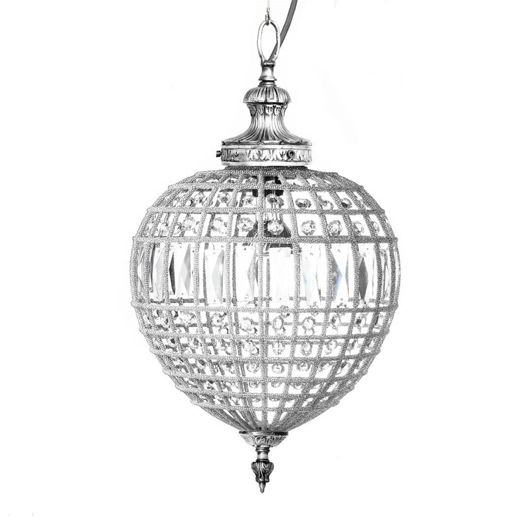 Spiridon Deco – wholesale Ljuskrona/hängande ljus – arrow lampa med kopparöverdragna glaskristaller och glaspärlor2