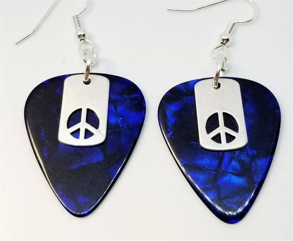 Simply Raevyn - Wholesale Dangle Earrings - Small Peace Sign Cut Out Charm Earrings7