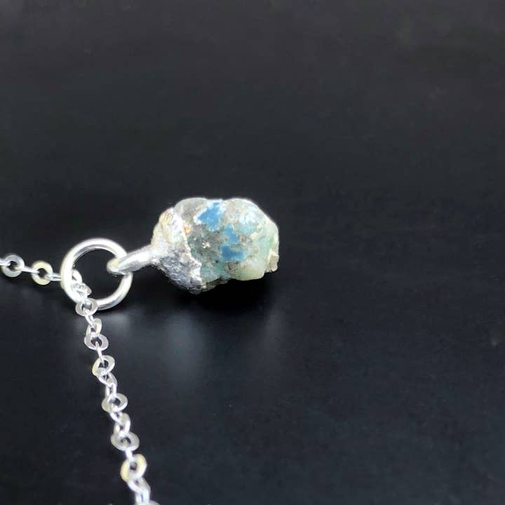 SEQAY – wholesale Individuell berlock/hänge – Hänge med rå turkos i 925 sterlingsilver1