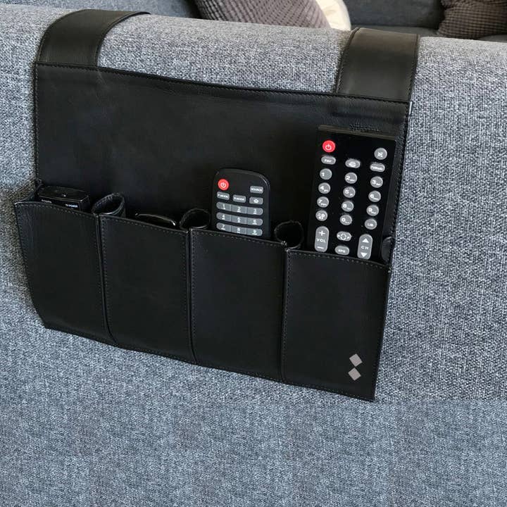 Soporte de mando a distancia de sofá de piel reciclada para venta al por mayor de Meanwhile Boutique