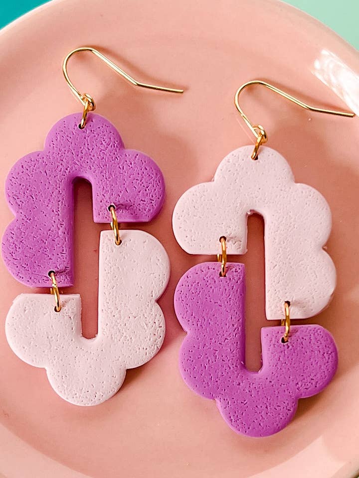 Rumi | Boucles d'oreilles en argile pour la vente par Eleven + Jane