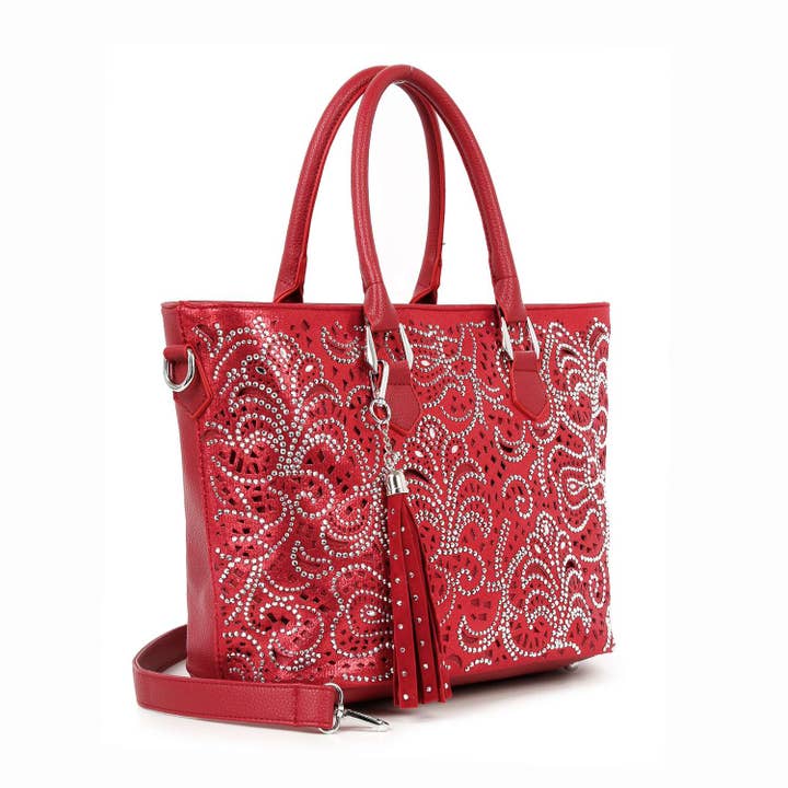 Layered Design Shopper Style Tote for wholesale by Handbag Express