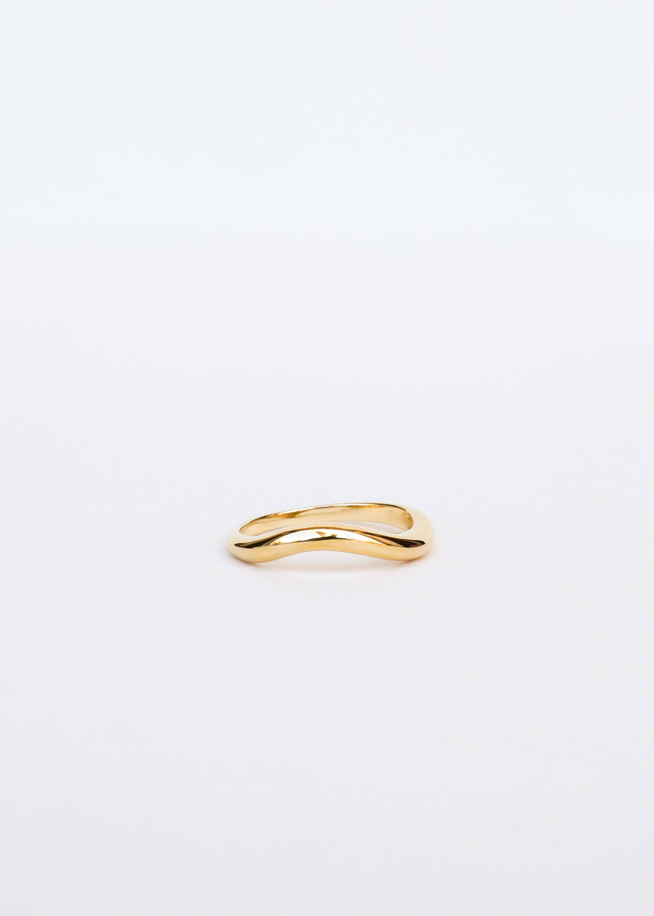 JaxKelly - Wholesale Band/Stacked Ring - Gold Rings - Wave2