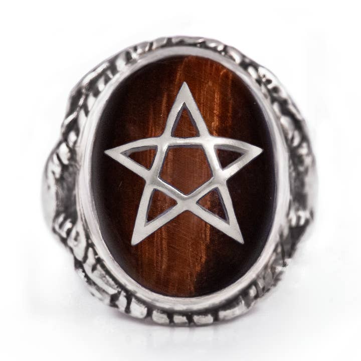 Red Tiger's Eye Angel Heart Ring for wholesale by Alex Streeter