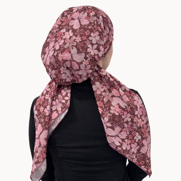 Rosewood Ditsy förknuten scarf för wholesale av VALERI