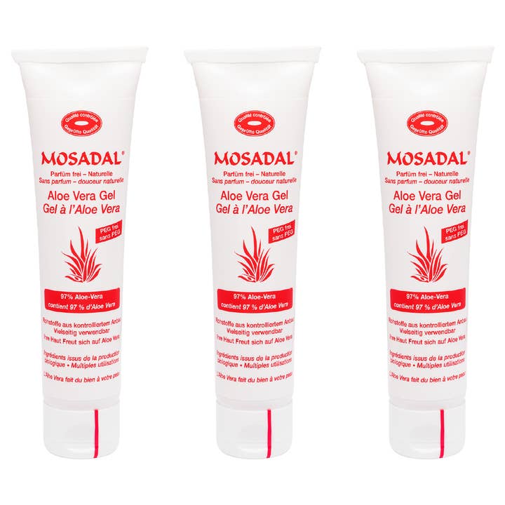 MOSADAL – Großhandel Aloe-Spray/-Creme – Mosadal Aloe Vera Gel 3erSet