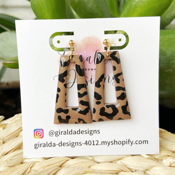 Brown and Black Stains in a Rectangle Shape for wholesale by Giralda Designs