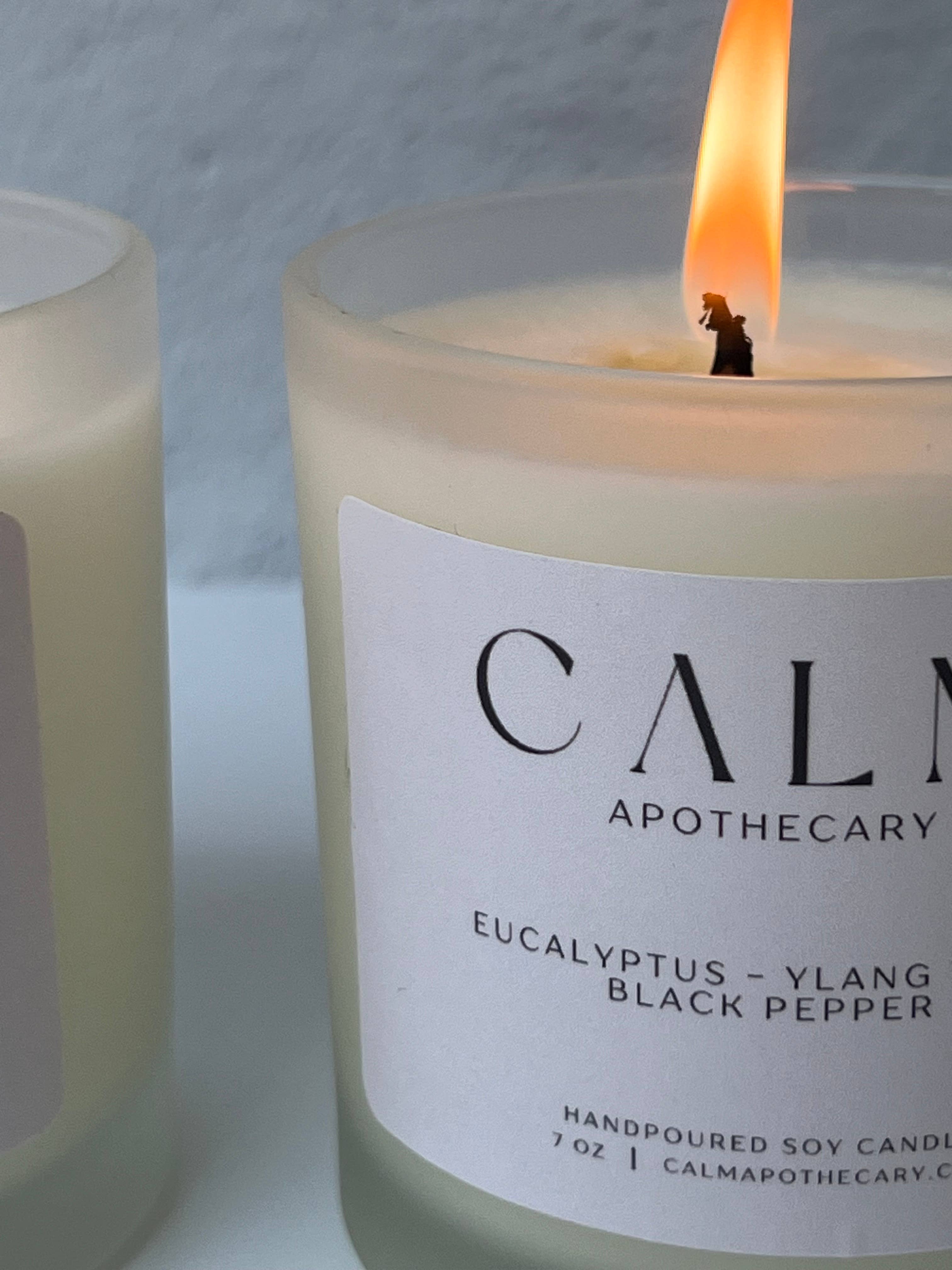 Calm Apothecary - Wholesale Jar/Filled Candle - Eucalyptus Candle3