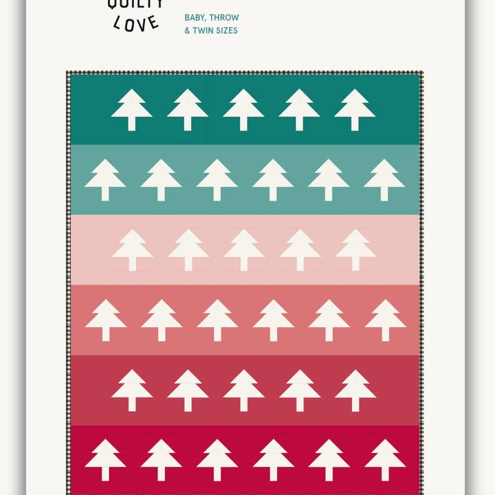 Quilty Love - Wholesale Craft Sewing Kit - Tree Rows PAPER Quilt Pattern0