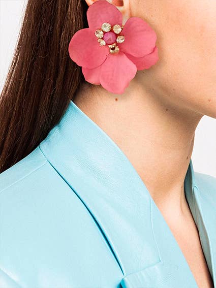 MI MARIA MORENA - Vente Clous d&#x27;oreille - Fleur rose0