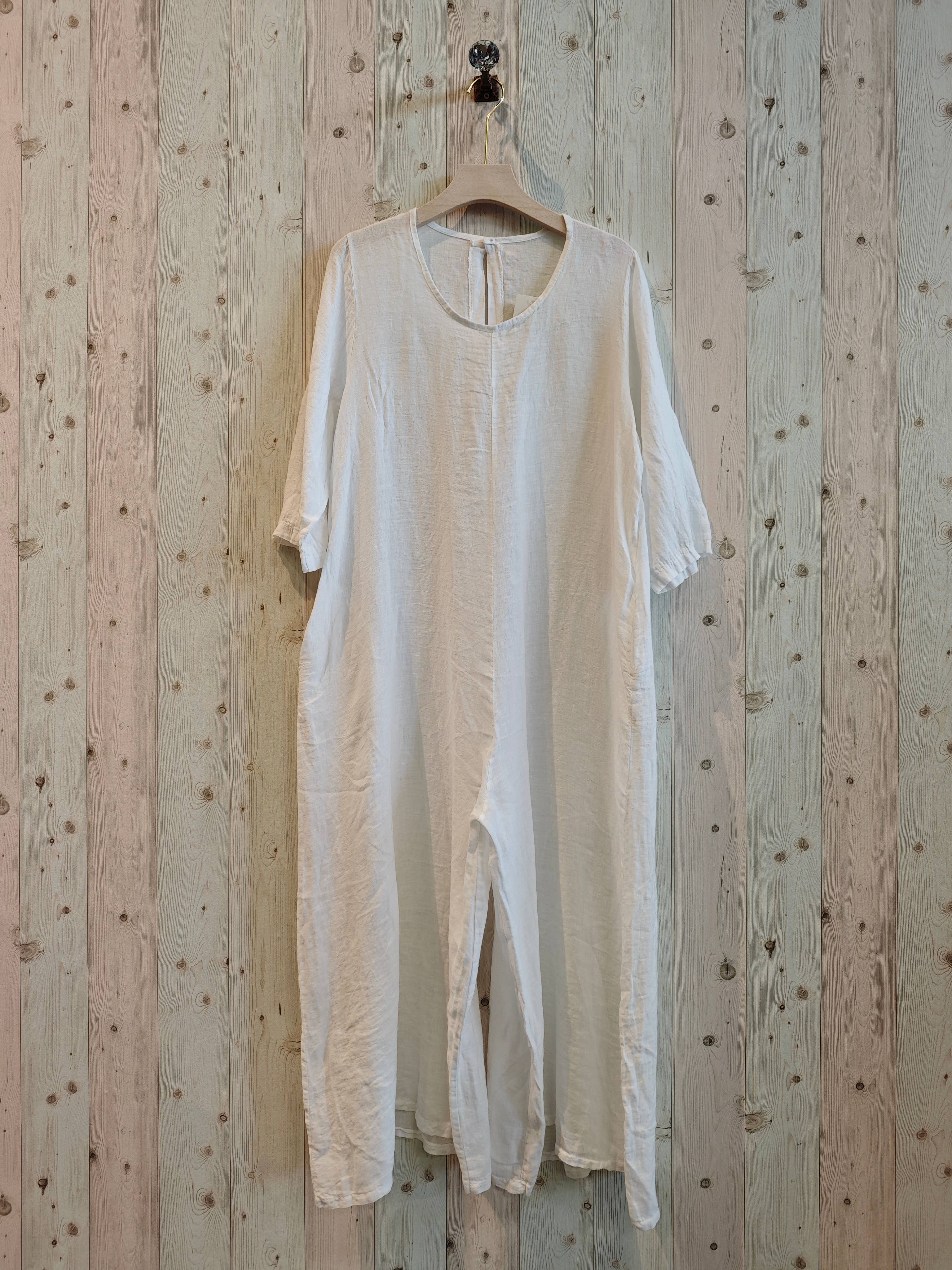 Linen & More - Vente Robe – femme - REF 2952 COMBINAISON À MANCHES EN 100 % LIN9