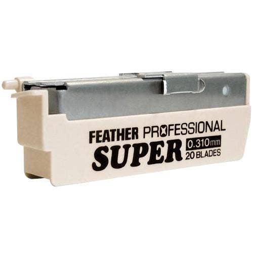 Barbarossa Brothers Online - Wholesale Razor Blade/Refill - Black Friday - 20 x Feather Pro Super Blades PS-20 (Suitable for Japanese Kamisori Cut Throat Razor Razors)