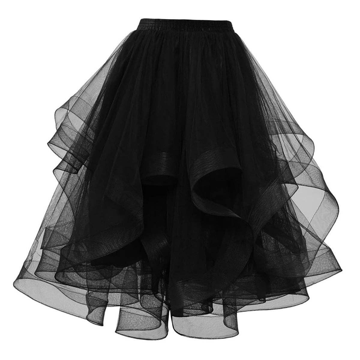 SALINA TRADING INC - Wholesale Skirt - Women's - Women Fashion Elegant Solid Color Mesh Pleated Skirt0