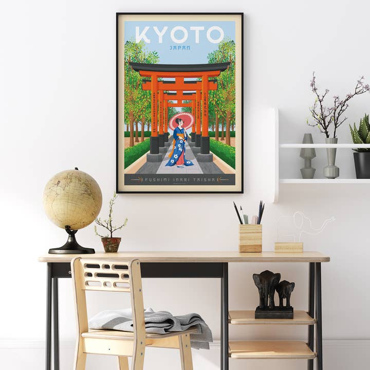Olahoop Travel Posters - Wholesale Poster - Kyoto - Japan travel poster2