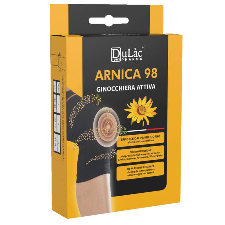 Dulac Farmaceutici 1982 - Venta al por mayor Compresas de frío/calor - Rodillera Arnica 98 Active - talla 2