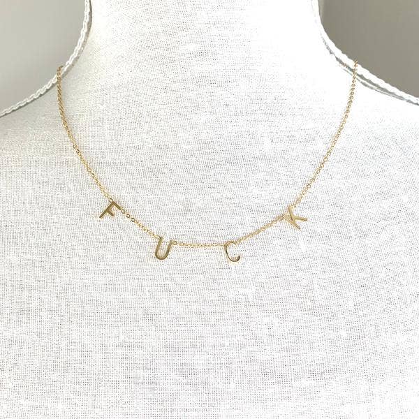 Royce and Oak – Großhandel Kette mit Anhänger/Charm – Schimpfwort-Halskette2