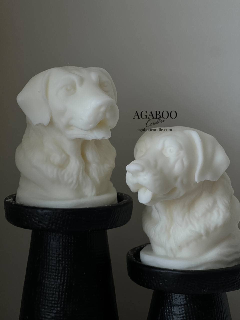Agaboo Candle - Vente Bougies originales - Jolie bougie en forme de tête de chien 4,5 x 4 po - Animaux7
