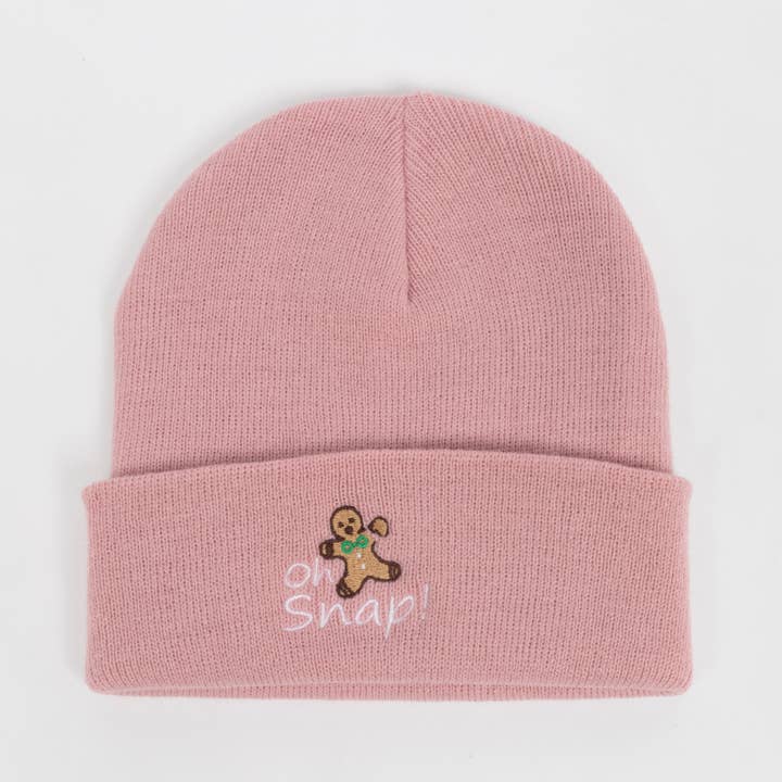 David And Young - Wholesale Beanie - Women's - Oh Snap Gingerbread Man X-Mas Christmas Beanie
