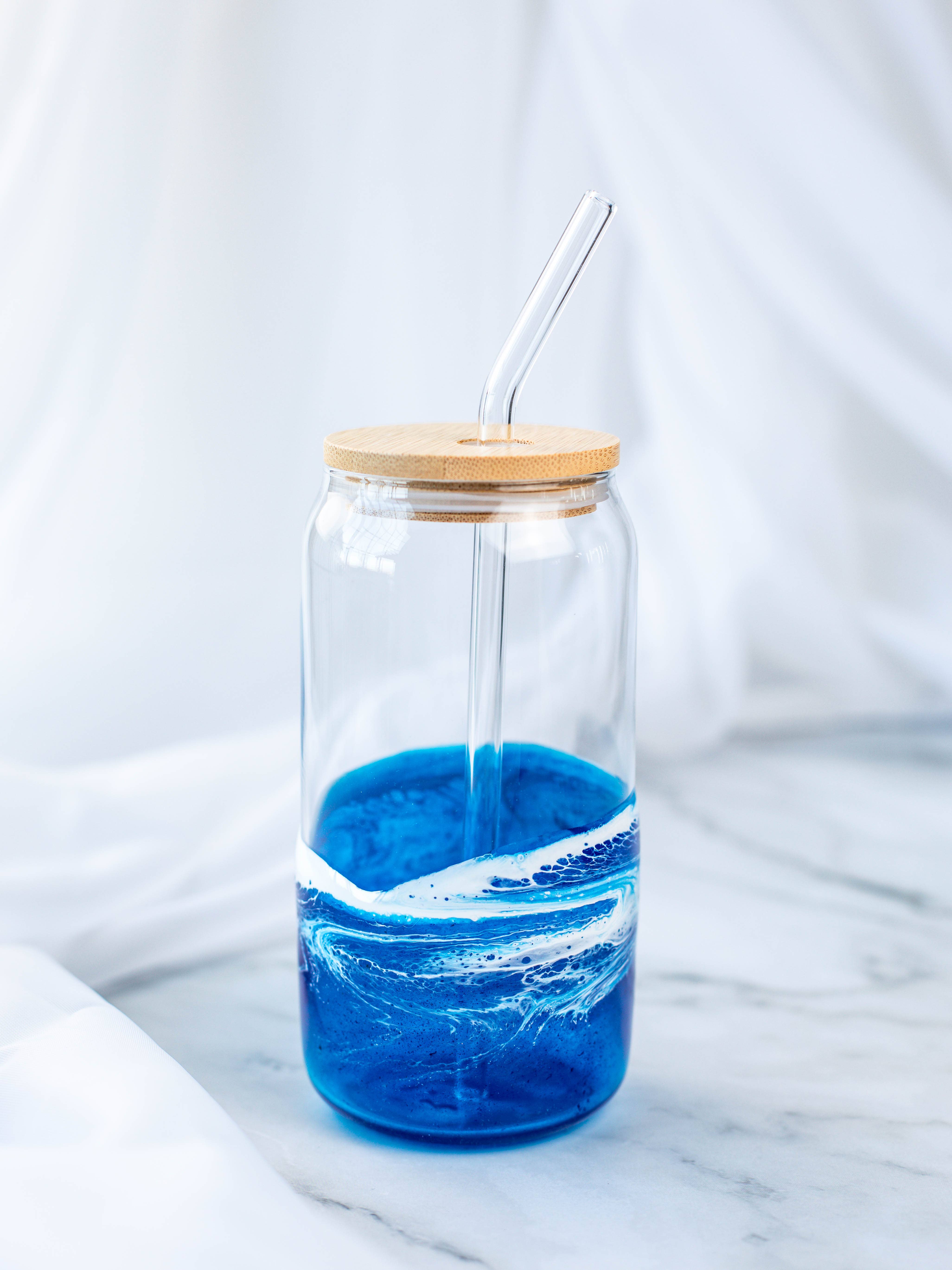 Fala & Co. - Wholesale Drinking Glass/Cup - Ocean Resin Glass Tumbler2