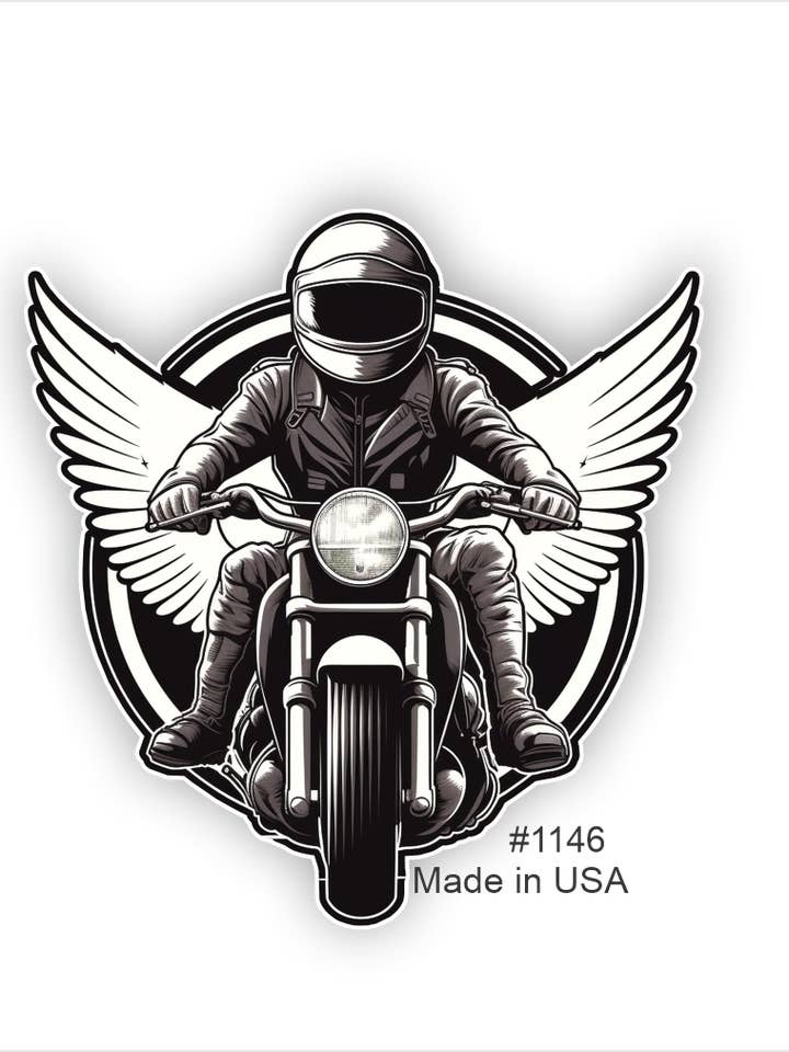 Pegatina de ángel ciclista para venta al por mayor de Big monkey