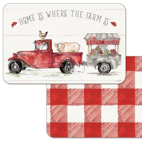 Country Life Vendbar Rektangulær Plastic Dæ for engroshandel hos CounterArt/Highland Home/Thirstystone