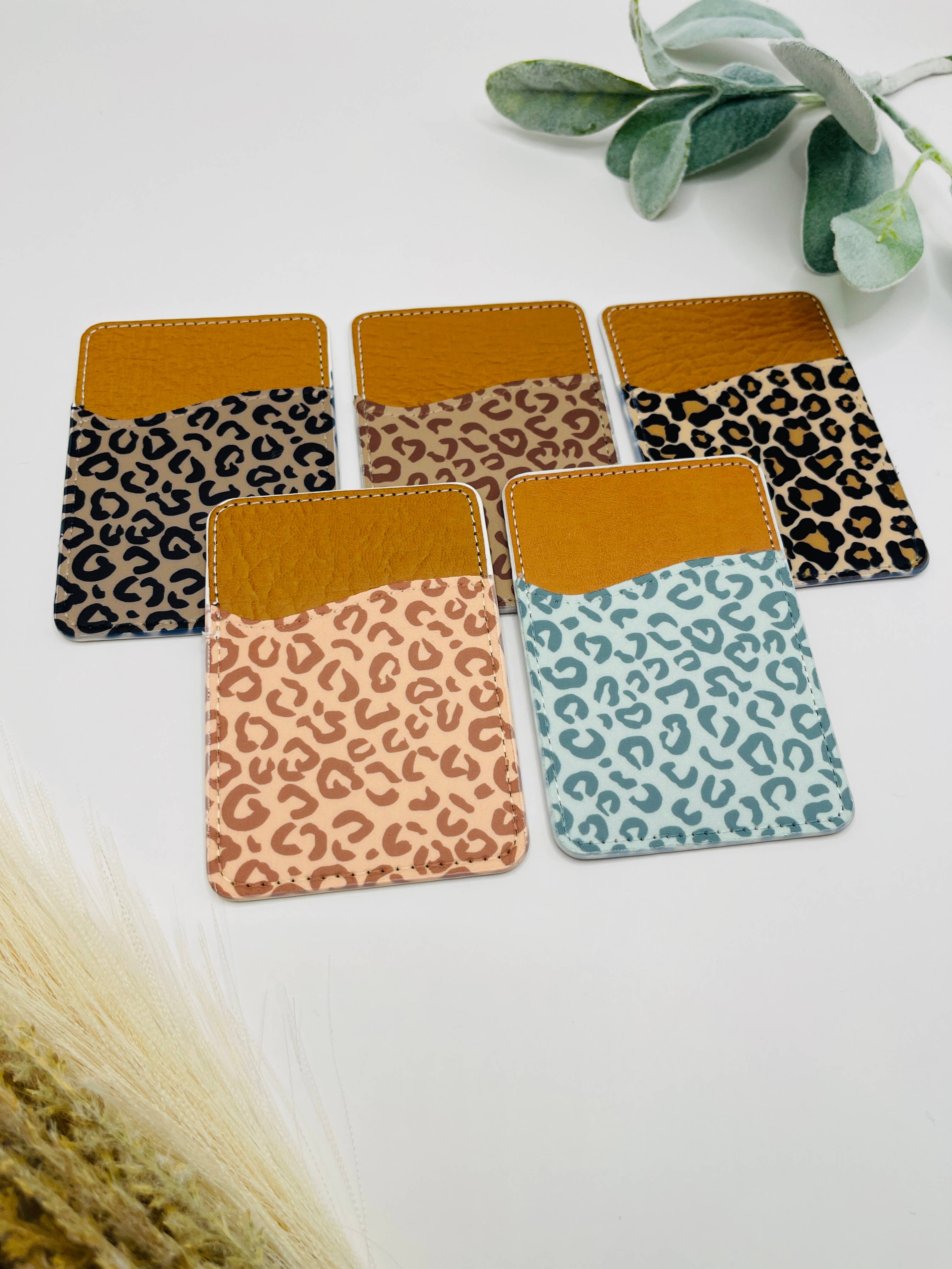 MarissaDDesigns - Wholesale Phone Wallet - Unisex - Cute Cheetah Designs for Phone Wallet | Phone Card Holder 5
