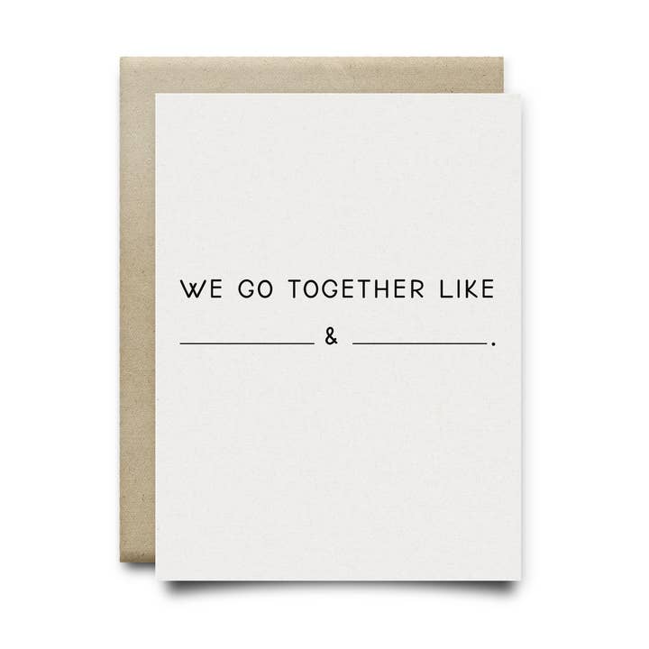 We Go Together for wholesale by Laurel Twist & Co.