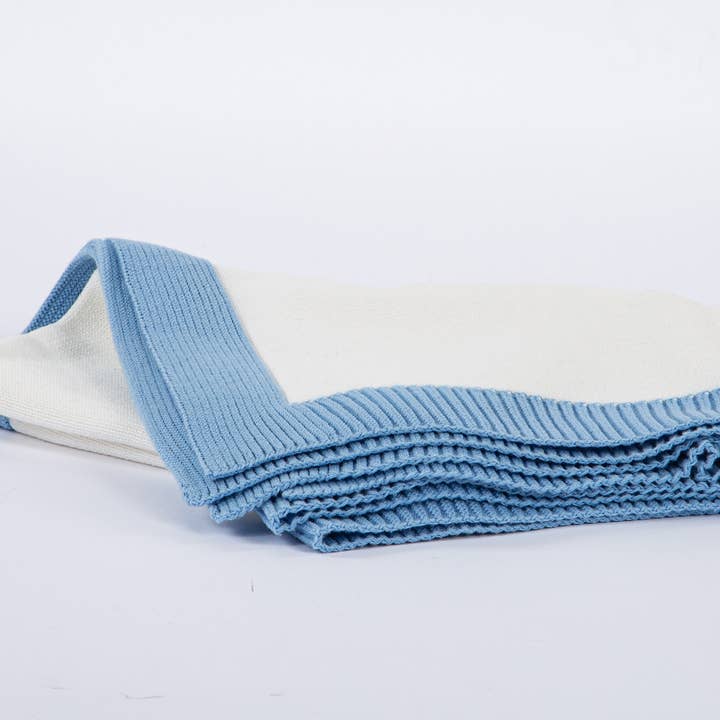 A Soft Idea - Wholesale Bedding blanket – Kids & Baby - 1357 - Jersey Knit Blanket with Contrast Rib Border3