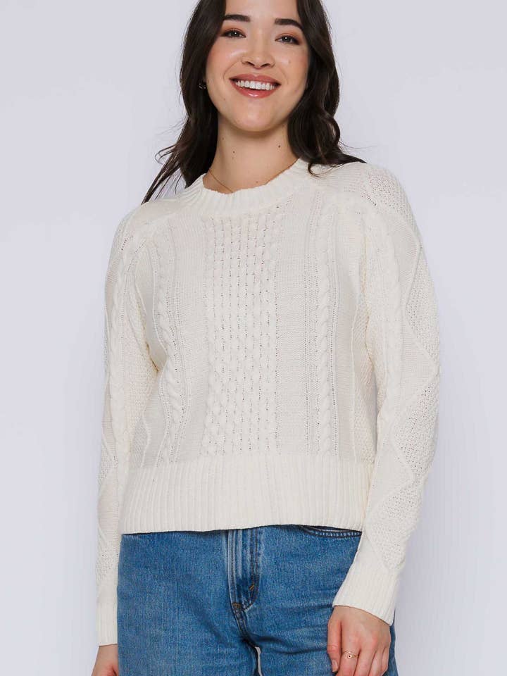 Pullover Raglan Willa-Cabled per la vendita all'ingrosso da parte di ORB