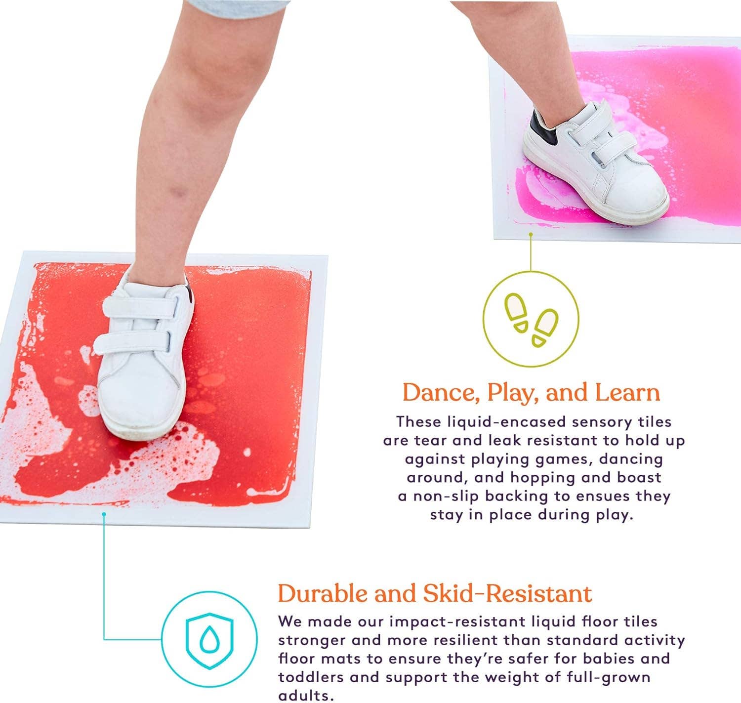 Special Supplies - Wholesale Toy Set - Kids - Square Floor Liquid Tiles for Kids, Set of 97