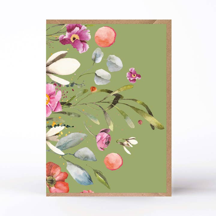 20351 Wenskaart Harmonie / weide 2 / groen voor wholesale door SIMPLY PAPER LOVE