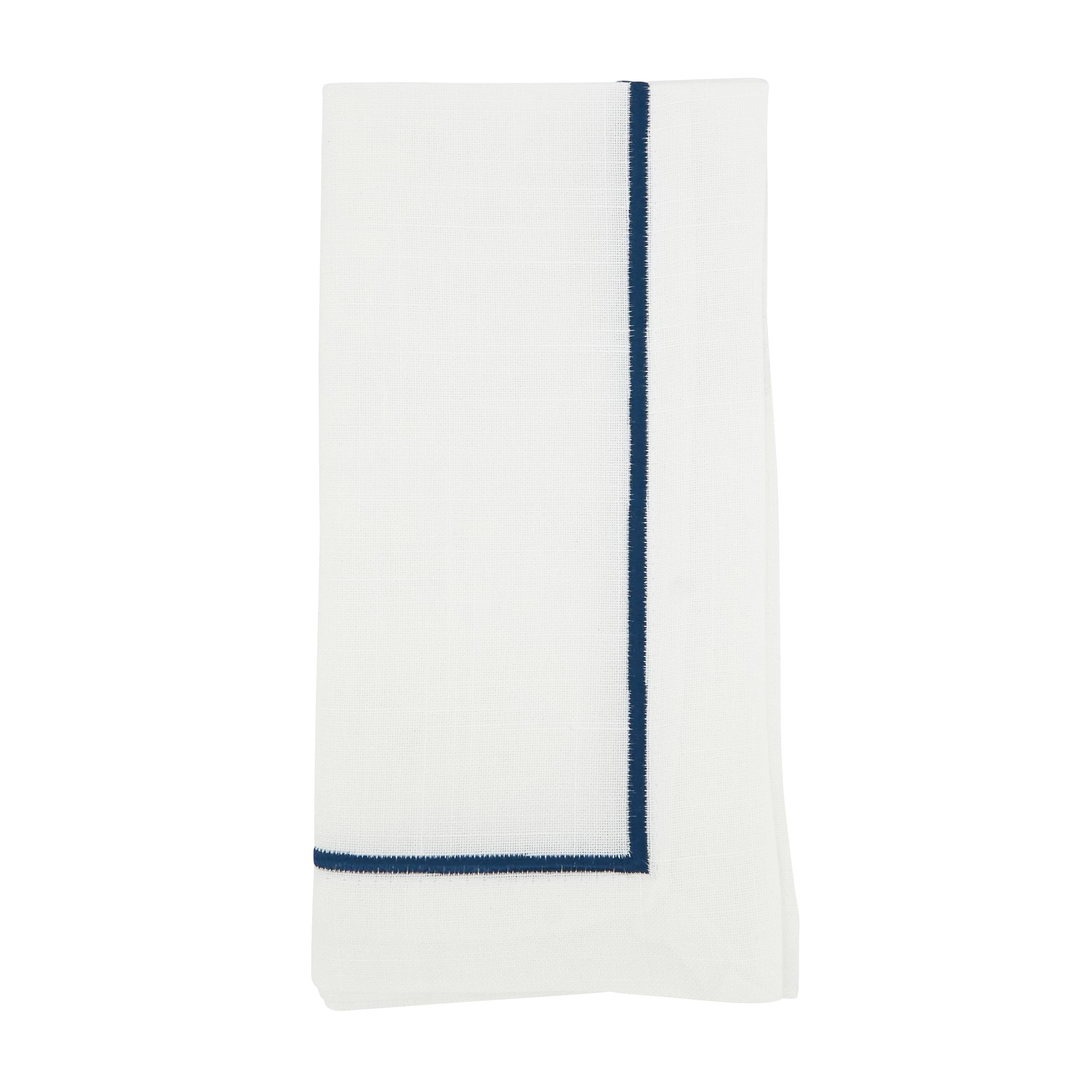 Saro Lifestyle - Wholesale Dinner & Cloth Napkin - Embroidered Line Design Napkin23