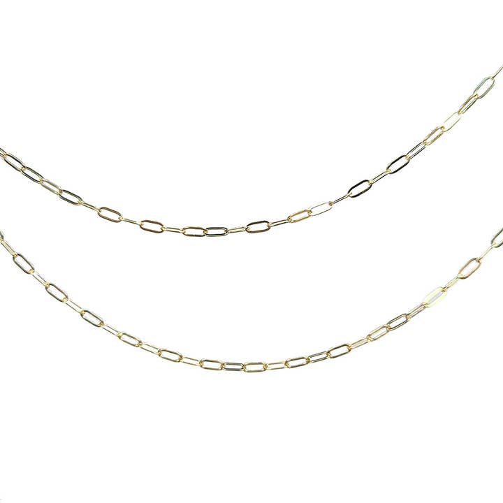 Collana a Catena con Fermaglio a Graffetta Placcata in Oro 18K Reale per la vendita all'ingrosso da parte di Stylish Jewelry Supply