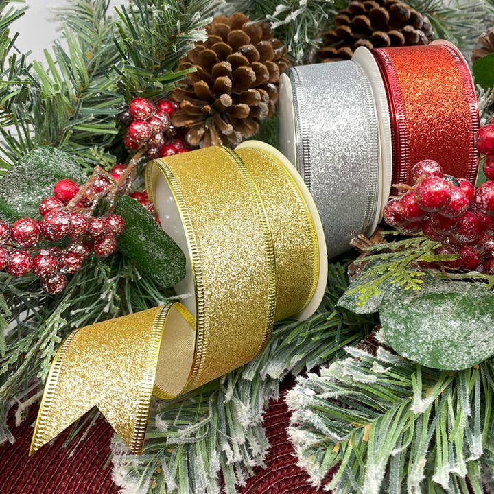 Morex Ribbon - Wholesale Ribbon - Gift Wrapping - #7413 Brilliance (wired) Metallic ribbon4