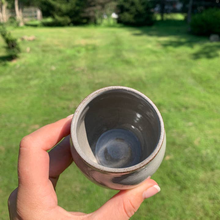 Katie Piro Pottery - Wholesale Drinking Glass/Cup - Handmade Little Sippers, Ghost White3