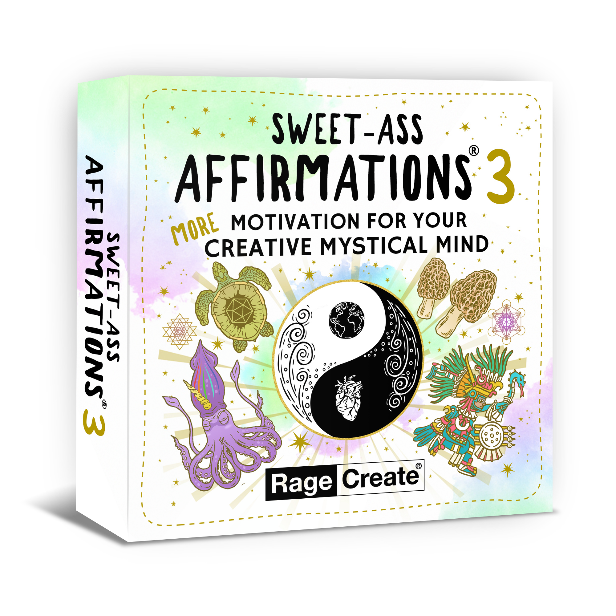 Rage Create - Wholesale Tarot Cards - Sweet-Ass Affirmations 3 Deck0