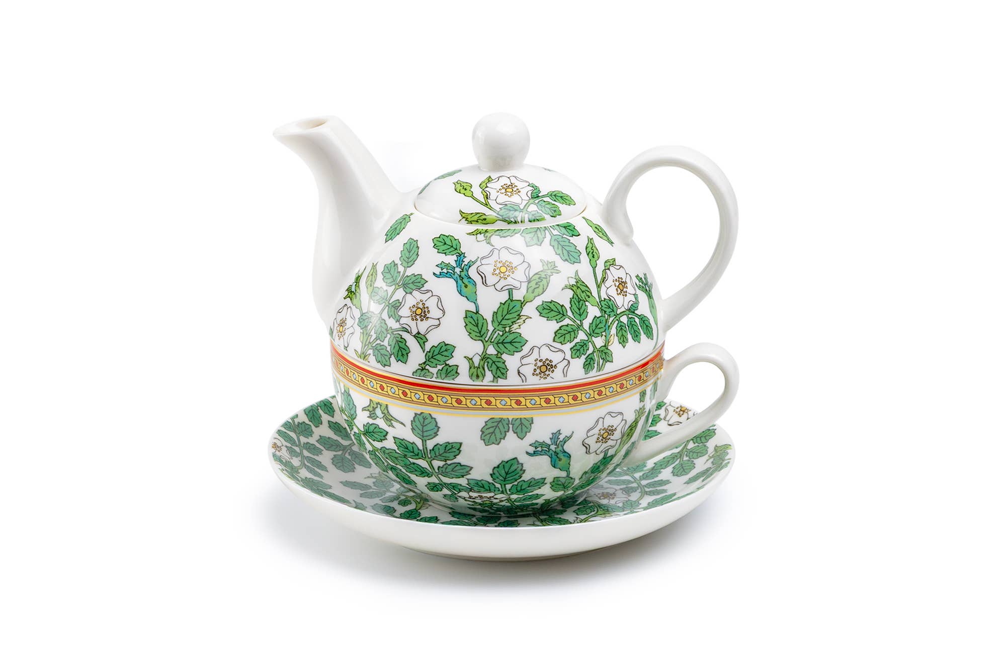Grace Teaware - Vente Service à thé - Ensemble à thé pour une personne en porcelaine fine Gardenia Charm2