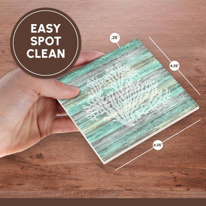 3dRose - Wholesale Coasters - 3dRose, A rustic weathered coastal and nautical coral design for beach decor., Coaster6